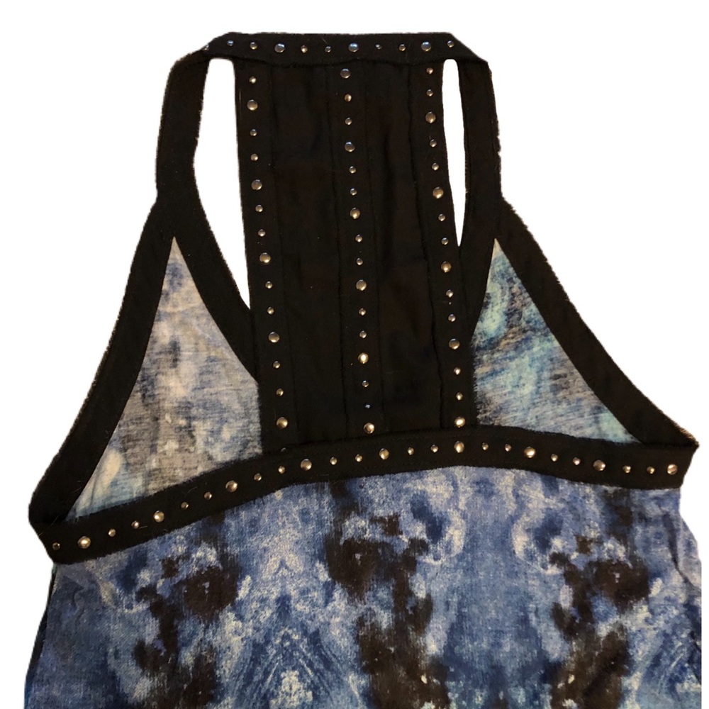 Urban Outfitters Black Studded Blue Green Tank - Picture 5 of 6
